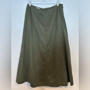tabi Olive Green Midi Skirt Size 12